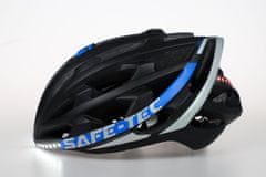 Safe-Tec TYR 2 Black-Blue L chytrá bluetooth helma