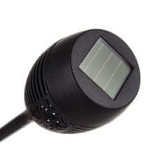 ACTIVER Lampa solární plastová 7,5 x 7,5 x 40 cm, černá, sada 12 ks