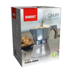 Banquet Kávovar CAMPI Latte, 9 šálků, sada 2 ks