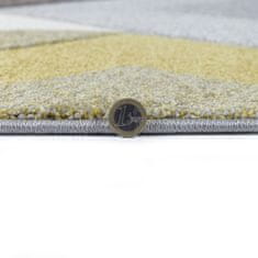 Flair Rugs Kusový koberec Hand Carved Aurora Grey/Ochre 120x170 cm