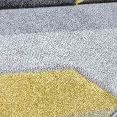 Flair Rugs Kusový koberec Hand Carved Aurora Grey/Ochre 120x170 cm