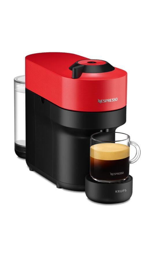Levně Nespresso kávovar na kapsle Krups Vertuo Pop, Spicy Red XN920510