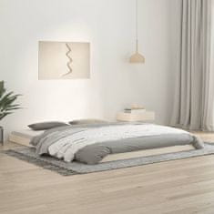 Vidaxl Rám postele bílý 160 x 200 cm masivní borovice