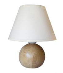 Sandria SANDRIA Stolní lampička Lampa dřevo koule světlá