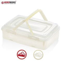 LEBULA Herzberg HG-L719: Přepravní krabice na pečivo Ivory