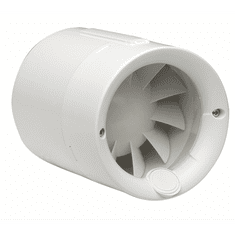 Soler&Palau Potrubní ventilátor SILENTUB 100, vsuvný, průtok 100 m³/h, otáčky 2450 min-1, IP44, nízká spotřeba, velmi tichý chod, bílý