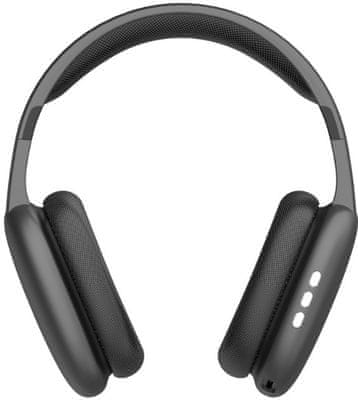 moderní sluchátka přes uši denver BTH-252 Bluetooth handsfree funkce výdrž 10 h na nabití usb nabíjení tlačítkové ovládání