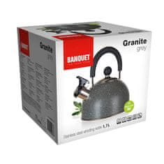 Banquet Konvice nerezová GRANITE Grey 1,7 l