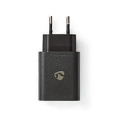 Nedis síťová nabíječka USB-C, QC 4+, 32W, černá (WCQC402ABK)