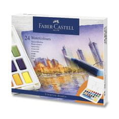 Faber-Castell Akvarelové barvy s paletkou 24 barev