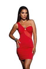 Axami Dámské sexy šaty V-9089 - Axami M-38 červená