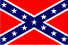 Samolepka Konfederační vlajka 10 x 6,7 cm