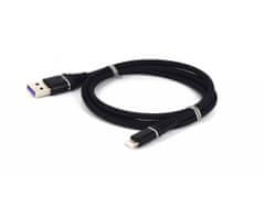 Bomba USB Data kabel extra ohebný pro iPhone 1M Barva: Černá