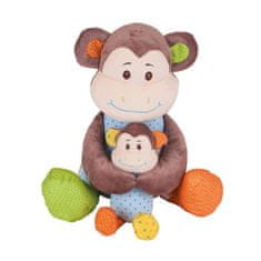 Bigjigs Toys Bigjigs Baby Textilní postavička opička Cheeky velká