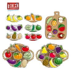 PEXI PEXI Velcro skládačky - Ovoce a Zelenina (Fruits and Vegetables)