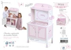 DeCuevas 54846 Dřevěná šatní skříň pro panenky s hracím centrem NIZA 2022