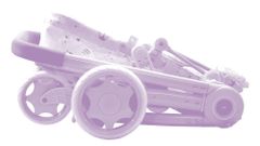DeCuevas 80541 Skládací kočárek pro panenky 3 v 1 s batůžkem Ocean Fantasy 2021 - 70 cm