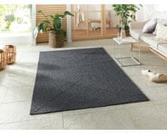 NORTHRUGS Kusový koberec Braided 105550 Dark Grey – na ven i na doma 80x150