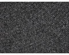 NORTHRUGS Kusový koberec Braided 105550 Dark Grey kruh – na ven i na doma 150x150 (průměr) kruh