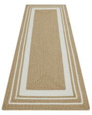 NORTHRUGS Kusový koberec Braided 105556 Creme Beige – na ven i na doma 80x150