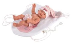 Llorens 26314 NEW BORN HOLČIČKA - realistická panenka miminko s celovinylovým tělem - 26 cm