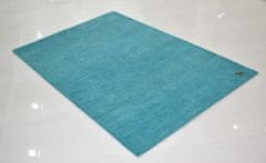 Ručně všívaný kusový koberec Asra wool tyrkys 160x230