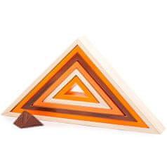 Bigjigs Toys Bigjigs Baby Dřevěné skládací trojúhelníky