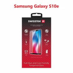 SWISSTEN Sklo Swissten Full Glue, Color Frame, Case Friendly Pro Samsung G970 Galaxy S10E Černé