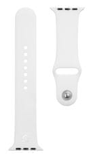 Tactical  499 Silikonový Řemínek pro Apple Watch 1/2/3/4/5/6/7/8/SE 42/44/45mm White