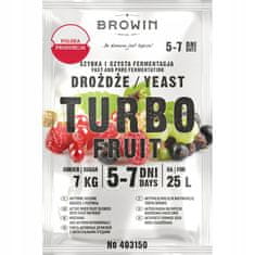 Browin Vinné lihovarské turbo kvasinky 5-7 dní 40 g