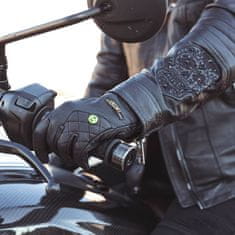 W-TEC Dámské kožené moto rukavice Perchta Barva černá, Velikost XL