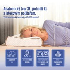 Vitapur Anatomický latexový polštář XL Comfort - 60x40x9/10 cm