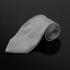 Northix Kostýmní doplňky | Kravata + kapesník + manžetové knoflíčky - šedá 
