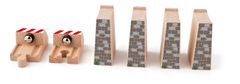 Woody Příslušenství k dráze - Rozšířený set kolejí: zarážky s magnetem, bloky