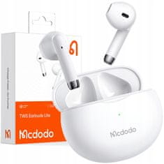 Mcdodo Sluchátka k telefonu Mcdodo, bezdrátová, do uší, s pouzdrem, Bluetooth 5, bílá HP-8030