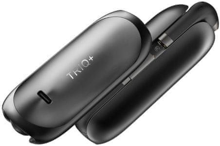 přenosná sluchátka intezze triq plus Bluetooth 10 m dosah signálu vestavěná baterie 6 h výdrž nabíjecí pouzdro inovativní design