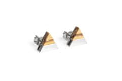 BeWooden Dámské náušnice s dřevěným detailem Lini Earrings Triangle