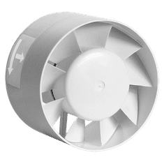 Soler&Palau Potrubní ventilátor TDM 200, vsuvný, průtok 200 m³/h, otáčky 2600 min-1, nízká spotřeba, tichý chod, bílý