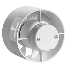 Soler&Palau Potrubní ventilátor TDM 100, vsuvný, průtok 110 m³/h, otáčky 2500 min-1, nízká spotřeba, tichý chod, bílý