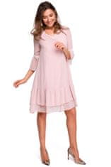 Stylove Dámské mini šaty Marceli růžová L