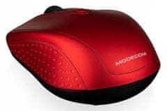 Modecom Myš optická bezdrátová WM4.1 1600 DPI červená