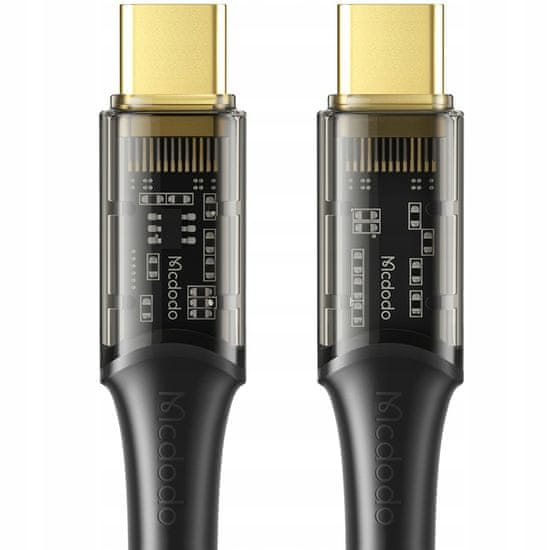 Mcdodo Telefonní kabel, výkonný, super rychlý, USB-C PD kabel, 100W, 1,8 m, černý, Mcdodo CA-2112