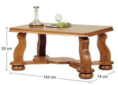Pyka Konferenční stolek Cezar V - dřevo D3