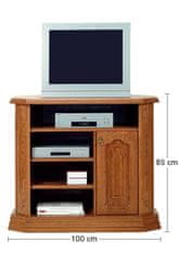 Pyka Rustikální TV stolek Kinga A - dřevo D3