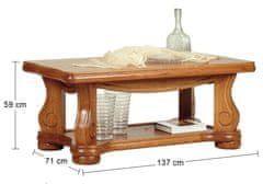 Pyka Konferenční stolek Cížka - dřevo D3