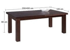 Pyka Rozkládací jídelní stůl Kuba II 250/450 - dřevo D16
