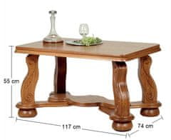 Pyka Konferenční stolek Cezar M - dřevo D3