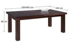 Pyka Rozkládací jídelní stůl Kuba II 200/400 - dřevo D16