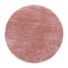 Ayyildiz Kusový koberec Brilliant Shaggy 4200 Rose kruh 80x80 (průměr) kruh