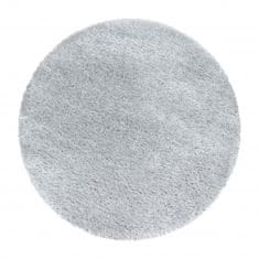 Ayyildiz Kusový koberec Brilliant Shaggy 4200 Silver kruh 80x80 (průměr) kruh